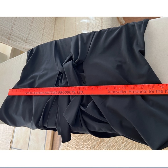 ELM DESIGN Lagenlook Tie Front Long Vest with Draped Back - 2 (US 8-10) - Picture 12 of 13